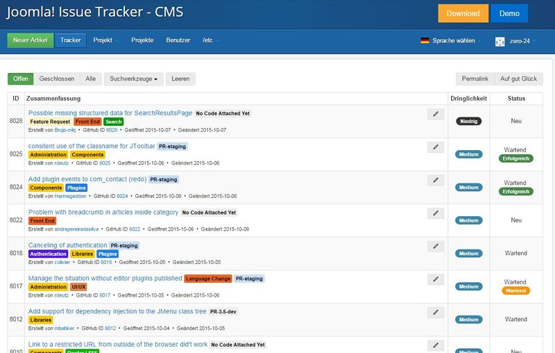 Joomla issue tracker-de.png