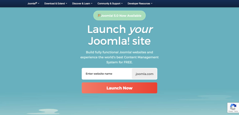 Launch-Joomla-homepage-information.png
